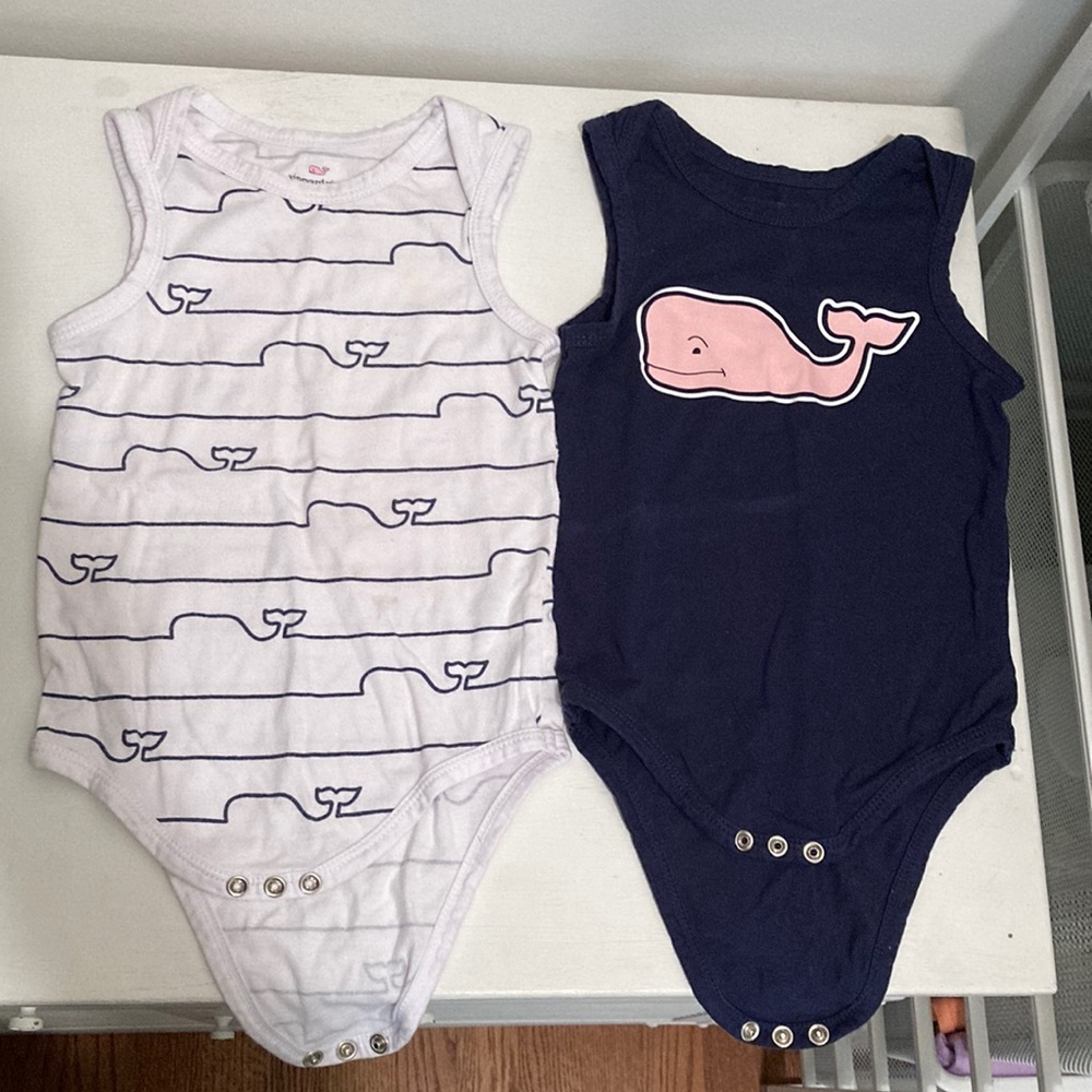 Vineyard Vines & Target collab 12M tank top onesies. Excellent condition